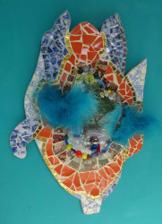 Funky mirror Mosaic artwork: Funky mirror