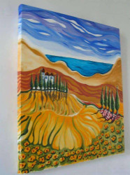 Monastery in Yellow Fields Artwork: Monastery in Yellow Fields