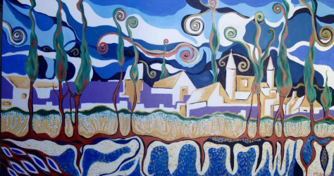 Dreaming Spires by the River Artwork: Dreaming Spires by the River